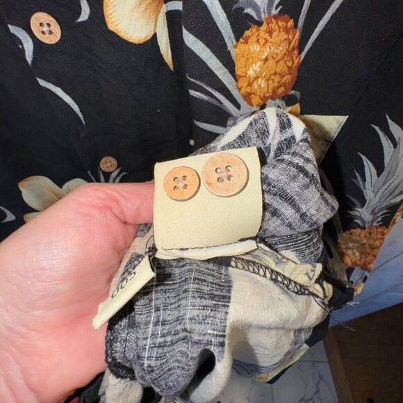 Jamaica Jaxx 100% Silk Hawaiian Shirt Men’s XL Back Floral Beach Casual - Picture 5 of 8